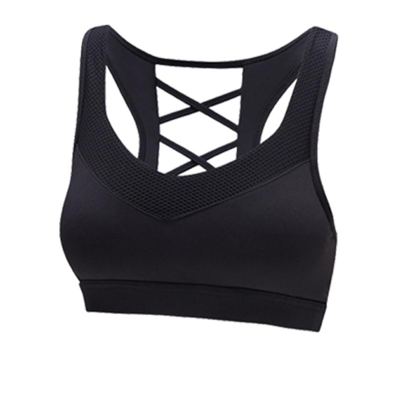 Gather Solid Yoga Vest Absorption Padded Women Sports Bra Cross Back Breathable Mesh Belt Soft Sweat Wicking Running, Wine red
Gather Solid Yoga Vest Absorption Padded Women Sports Bra Cross Back Breathable Mesh Belt Soft Sweat Wicking Running, Wine red