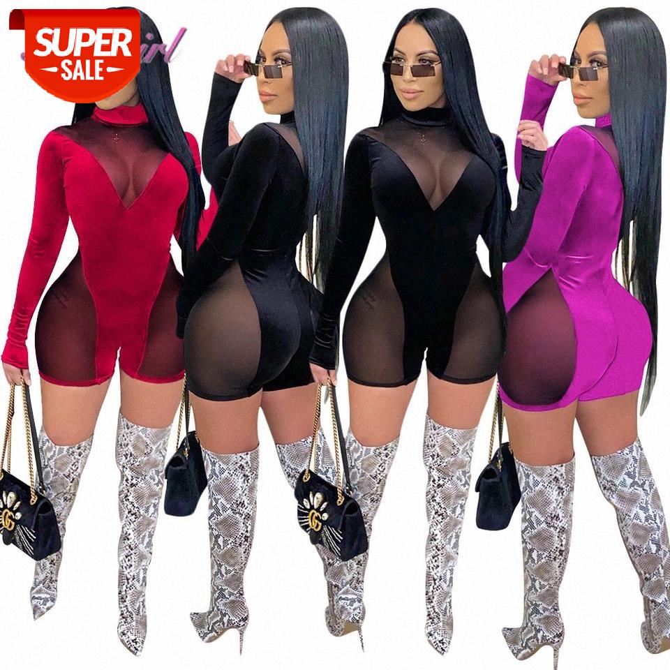 Sexy Sheer Mesh Patchwork Velvet See Through Night Party Clubwear Jumpsuit Women Turtleneck Long Sleeve Playsuit Outfit Romper #Cx3d, Black;white
Sexy Sheer Mesh Patchwork Velvet See Through Night Party Clubwear Jumpsuit Women Turtleneck Long Sleeve Playsuit Outfit Romper #Cx3d, Black;white