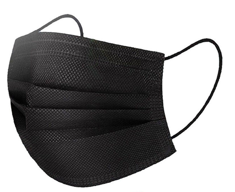 50pc Black Face Mouth Protective Mask Disposable Filter Earloop Non Woven Mouth Masks In Stock