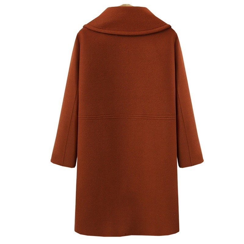 Winter Woman Coat Female Long Thick Jacket Autumn Womens Thin Windbreaker Cashmere Coat Women Warm Woolen Solid Overcoat 201102