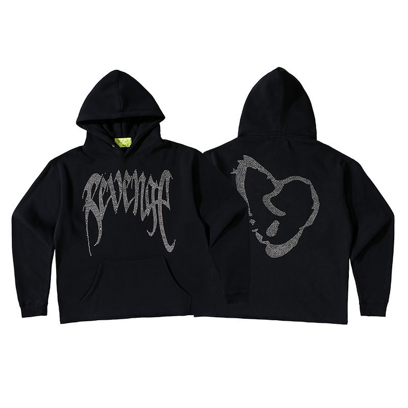 Sweatshirt Men Women Casual Pullover Streetwear Hot Rhinestone revenge Loose Large Plus Fleece Hoodie, As pictures
Sweatshirt Men Women Casual Pullover Streetwear Hot Rhinestone revenge Loose Large Plus Fleece Hoodie, As pictures
