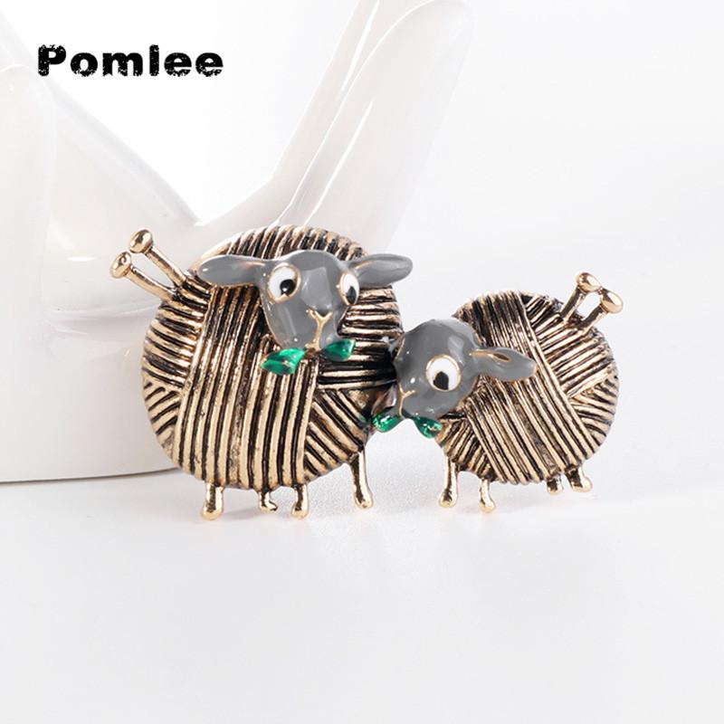 Pins, Brooches Pomlee Ball Of Yarn Double Sheep For Women Kids Vintage Enamel Animal Banquet Party Brooch Gifts Hats Scarf Buckle
Pins, Brooches Pomlee Ball Of Yarn Double Sheep For Women Kids Vintage Enamel Animal Banquet Party Brooch Gifts Hats Scarf Buckle