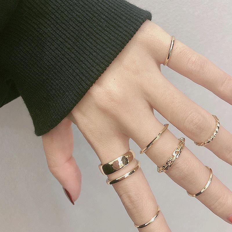 Cluster Rings (7-piece Set) Ring Women Ins Fashion Trampy Personalized Luxury Index Little Finger Tail For
Cluster Rings (7-piece Set) Ring Women Ins Fashion Trampy Personalized Luxury Index Little Finger Tail For