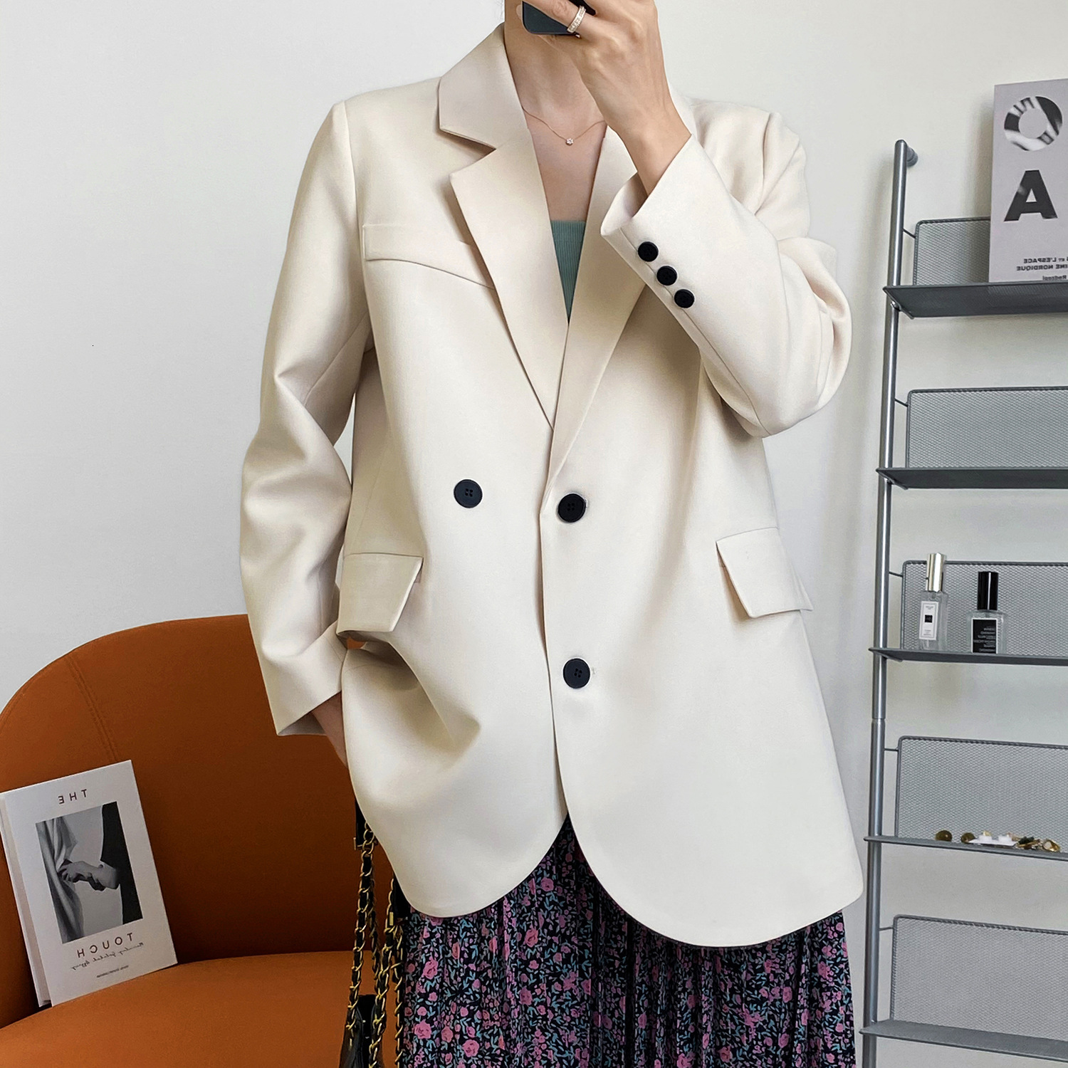 2021 New Blazer Turn Down Collar Drouble Breasted Blzaer Ladies Coat Feminino Tops for Women Blazers 6tqa, Color 3
2021 New Blazer Turn Down Collar Drouble Breasted Blzaer Ladies Coat Feminino Tops for Women Blazers 6tqa, Color 3