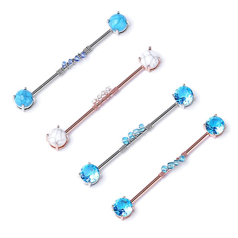 Stud Ear Bone Stainless Steel Earring Industrial Barbell Body Piercing Jewelry Cartilage
Stud Ear Bone Stainless Steel Earring Industrial Barbell Body Piercing Jewelry Cartilage