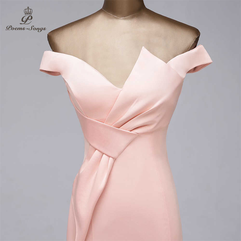 Elegant mermaid evening dress Boat Neck vestido de festa Candy Color evening gowns elegant formal party dresses women evening 201114