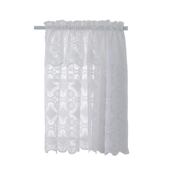Cafe Curtain Kitchen Lace Layer Curtain, Short Curtain Small Rod (29 x 36 Inches, White,1 Panel)
Cafe Curtain Kitchen Lace Layer Curtain, Short Curtain Small Rod (29 x 36 Inches, White,1 Panel)