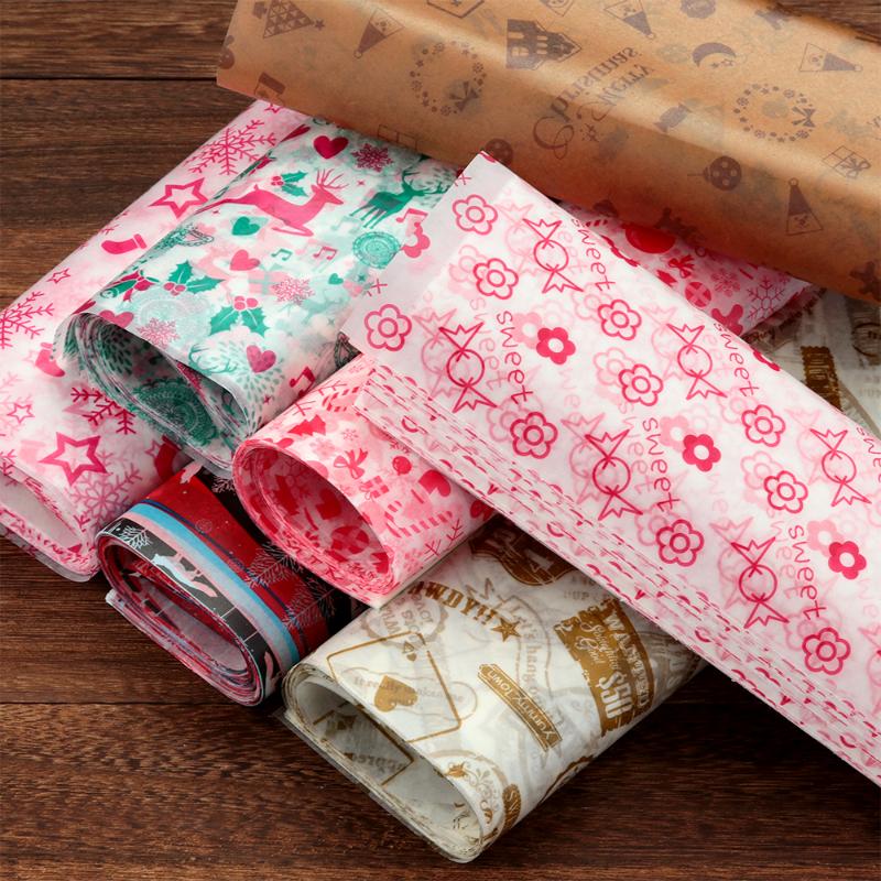 50PCS/Set Merry Christmas Packing Elk Wax Paper Waterproof Cake Macaron Greaseproof Sheet Wrap Cake Wrapping Paper
50PCS/Set Merry Christmas Packing Elk Wax Paper Waterproof Cake Macaron Greaseproof Sheet Wrap Cake Wrapping Paper