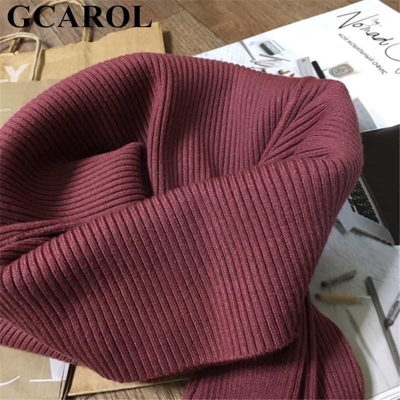 GCAROL Fall Winter Women Turtleneck Cashmere Slim Sweater 30% Wool Warm Stretch Candy Jumper Render Base Knitted Pullover 2XL 201221