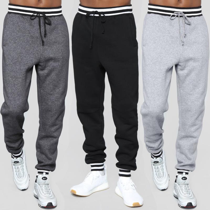 Fashion New Casual Pants Men' Sports Rib Contrast Stitching Long Joggers Trousers Men Gym Clothing, Black
Fashion New Casual Pants Men' Sports Rib Contrast Stitching Long Joggers Trousers Men Gym Clothing, Black