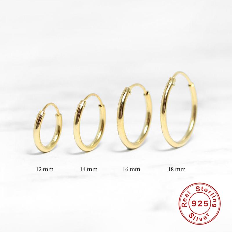 Hoop & Huggie BOAKO Earrings For Women 925 Sterling Silver Pendientes Classic Trendy Circle Fine Jewelry 12 14 16 18mm W5
Hoop & Huggie BOAKO Earrings For Women 925 Sterling Silver Pendientes Classic Trendy Circle Fine Jewelry 12 14 16 18mm W5