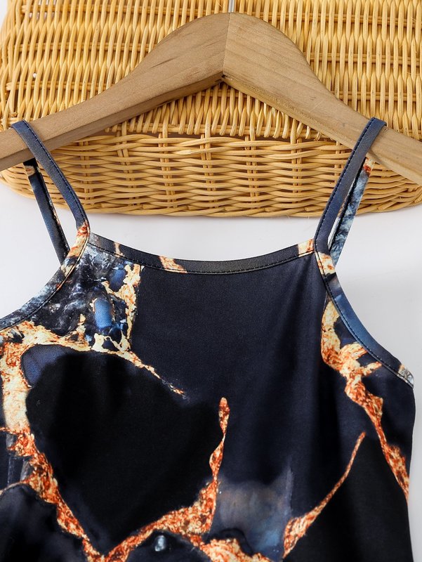 Toddler Girls Graphic Print Cami Dress SHE