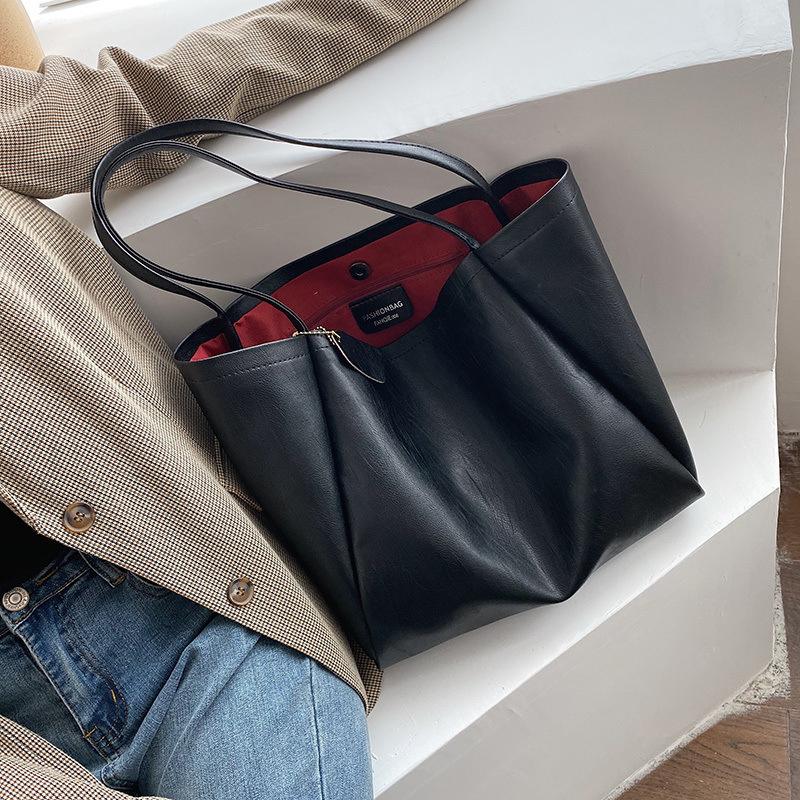 Evening Bags Fashion Black Tote For Women 2022 Simple Leather Shoulder Bag Retro Big White Purses VIP Shopper Handbag A4
Evening Bags Fashion Black Tote For Women 2022 Simple Leather Shoulder Bag Retro Big White Purses VIP Shopper Handbag A4