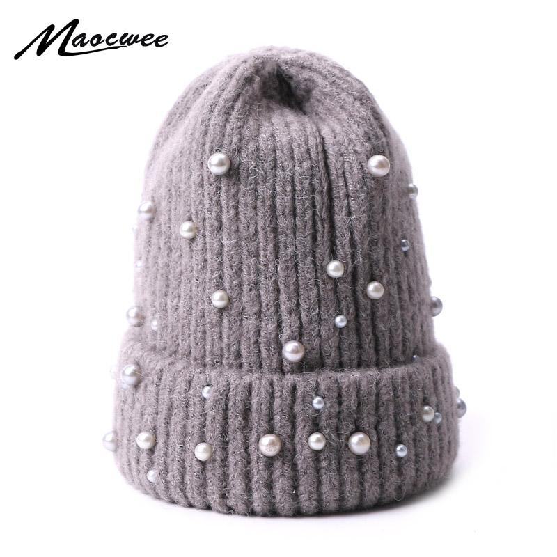 Pearl Women Winter Hats Girls Knitted Fur Caps Female Headgear Crochet Slouch Hat Skullies Beanies Outdoor Thick Bonnet
Pearl Women Winter Hats Girls Knitted Fur Caps Female Headgear Crochet Slouch Hat Skullies Beanies Outdoor Thick Bonnet