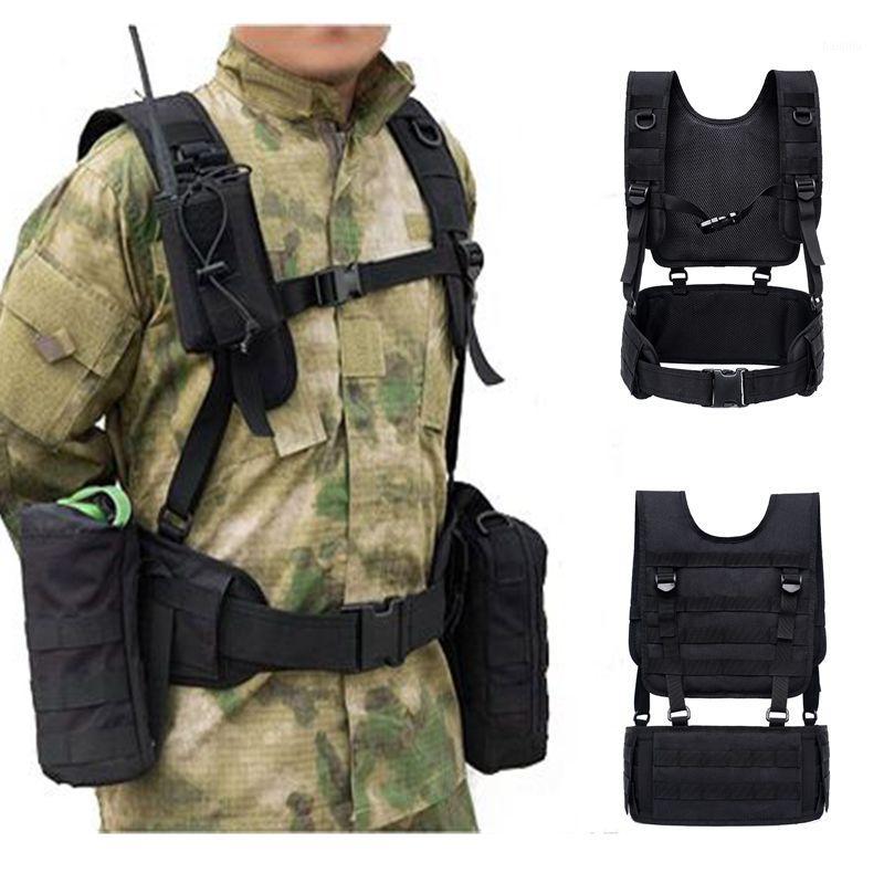 Adjustable Tactical Vest Chest Rig Sports Hunting Vest Army Molle Outdoor CS Harness Chest Front Pack Pouch Kit1, Black
Adjustable Tactical Vest Chest Rig Sports Hunting Vest Army Molle Outdoor CS Harness Chest Front Pack Pouch Kit1, Black