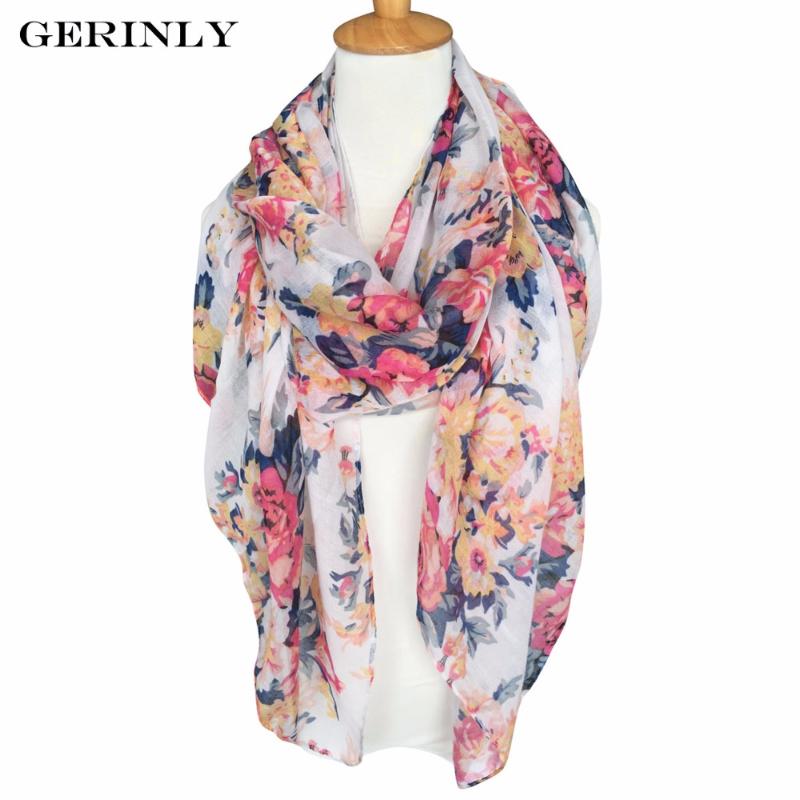 GERINLY Scarf 180x90CM Women Wraps Fashion Brand Voile Scarves Flowers Print New Designer Shawls Echarpe Foulard Hijab Scarfs
GERINLY Scarf 180x90CM Women Wraps Fashion Brand Voile Scarves Flowers Print New Designer Shawls Echarpe Foulard Hijab Scarfs