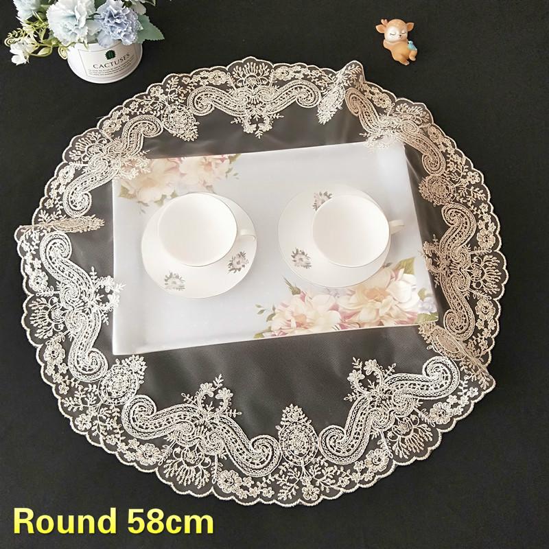 Exquisite Embroidered Lace Fabric European Round Tablecloth Balcony Coffee Table Mat Multipurpose Cover Cloth Mantel Decoration, 38x58cm
Exquisite Embroidered Lace Fabric European Round Tablecloth Balcony Coffee Table Mat Multipurpose Cover Cloth Mantel Decoration, 38x58cm