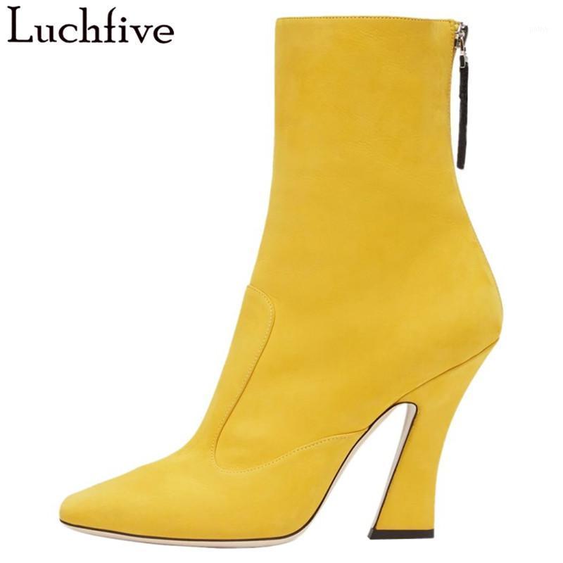 New Spike Heels Women Boots Sexy Pointy Toe Party Shoes Woman Yellow Black Zipper Ankle Boots For Women Runaway Zapatos De Mujer1
New Spike Heels Women Boots Sexy Pointy Toe Party Shoes Woman Yellow Black Zipper Ankle Boots For Women Runaway Zapatos De Mujer1