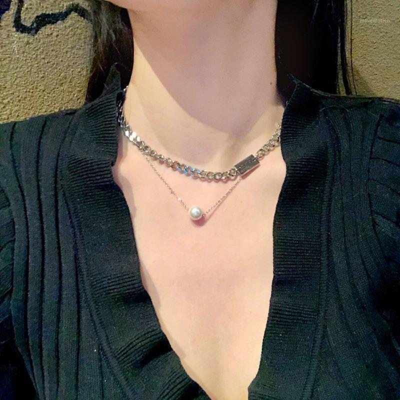 The New Simple Titanium Steel Letter Double-Layer Chain Necklace Pearl Pendant Wild Clavicle Chain Personality Necklace Women1
The New Simple Titanium Steel Letter Double-Layer Chain Necklace Pearl Pendant Wild Clavicle Chain Personality Necklace Women1