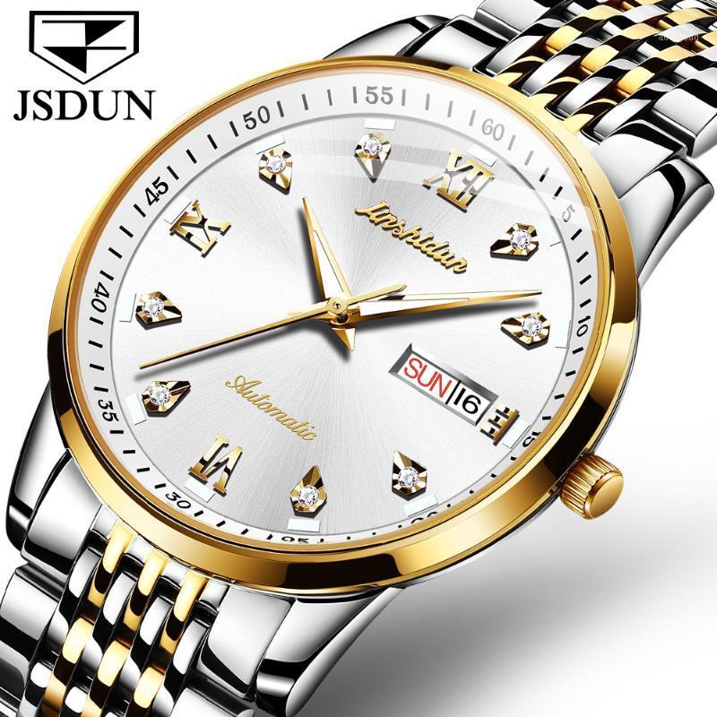 Wristwatches Top Brand Men Business Watches Automatic Mechanical Diamond Waterproof Auto Date Calendar Week Wrist Watch Relogio Homens1, Silver
Wristwatches Top Brand Men Business Watches Automatic Mechanical Diamond Waterproof Auto Date Calendar Week Wrist Watch Relogio Homens1, Silver