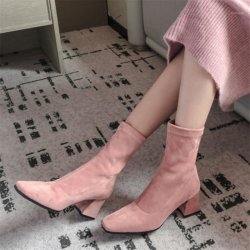 PXELENA Square Toe Stretch Ankle Boots Women Kid Suede Chunky Block High Heels Fashion Office Lady Dress Party Shoes Plus Size1, Black autumn
PXELENA Square Toe Stretch Ankle Boots Women Kid Suede Chunky Block High Heels Fashion Office Lady Dress Party Shoes Plus Size1, Black autumn