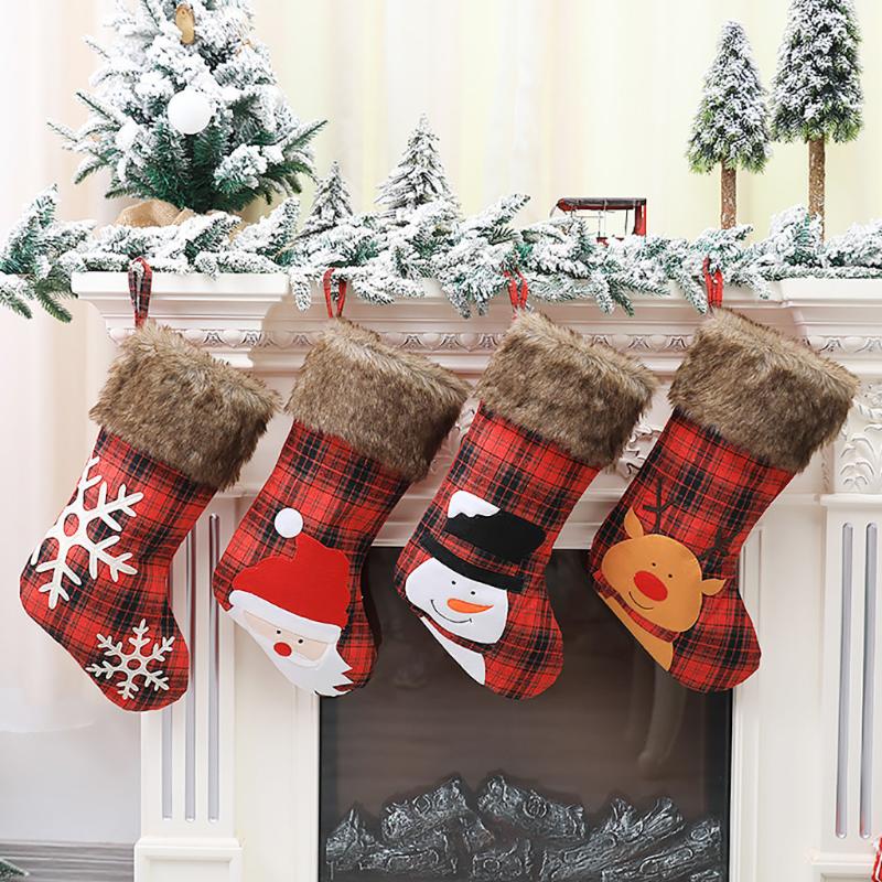 4pcs Christmas Stockings Socks with Snowman Santa Elk Bear Printing Xmas Candy Gift Bag Fireplace Xmas Tree Decoration New Year
4pcs Christmas Stockings Socks with Snowman Santa Elk Bear Printing Xmas Candy Gift Bag Fireplace Xmas Tree Decoration New Year