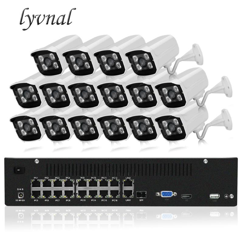 LYVNAL 16CH POE NVR Kit 2mp 1080p ip camera poe 48v cctv system Surveillance kit 32ch nvr 4k 1080p video plug and play
LYVNAL 16CH POE NVR Kit 2mp 1080p ip camera poe 48v cctv system Surveillance kit 32ch nvr 4k 1080p video plug and play