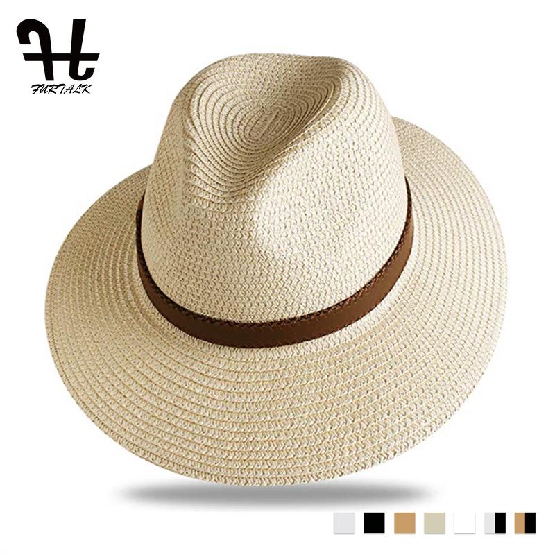 FURTALK Summer Straw Hat for Men Women Sun Beach Hat Men Jazz Panama Hats Fedora Wide Brim Sun Protection Cap with Leather Belt, Khaki
FURTALK Summer Straw Hat for Men Women Sun Beach Hat Men Jazz Panama Hats Fedora Wide Brim Sun Protection Cap with Leather Belt, Khaki