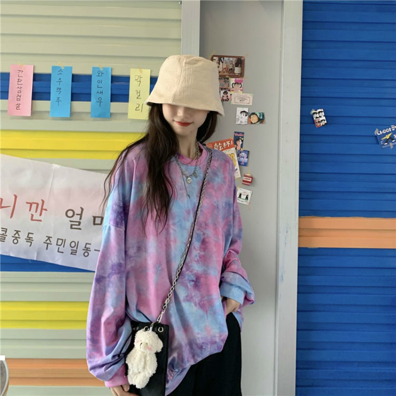 New women 2021 spring winter fashion sweaters around the neck long sleeve printed tie dye pull femme y431 UDNC, 159heise
New women 2021 spring winter fashion sweaters around the neck long sleeve printed tie dye pull femme y431 UDNC, 159heise