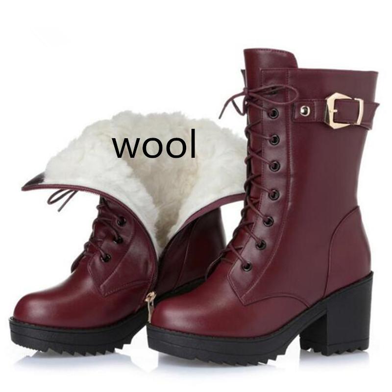 2020 Winter Warm Comfort Genuine Leather Boots Inside Wool or Plush Snow Boots Thick Bottom High-heeled Women, Black inside plush
2020 Winter Warm Comfort Genuine Leather Boots Inside Wool or Plush Snow Boots Thick Bottom High-heeled Women, Black inside plush