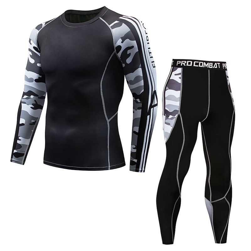 New Model Thermal Underwear Men Sets Compression Sweat Quick Drying Long Johns fitness bodybuilding shapers 201023
