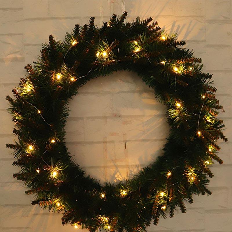 40/50CM Christmas Wreath Front Door Hang Garland With Pine Needles For Christmas Party Home Store Hotel Xmas Party Decoration, 2m warm white
40/50CM Christmas Wreath Front Door Hang Garland With Pine Needles For Christmas Party Home Store Hotel Xmas Party Decoration, 2m warm white