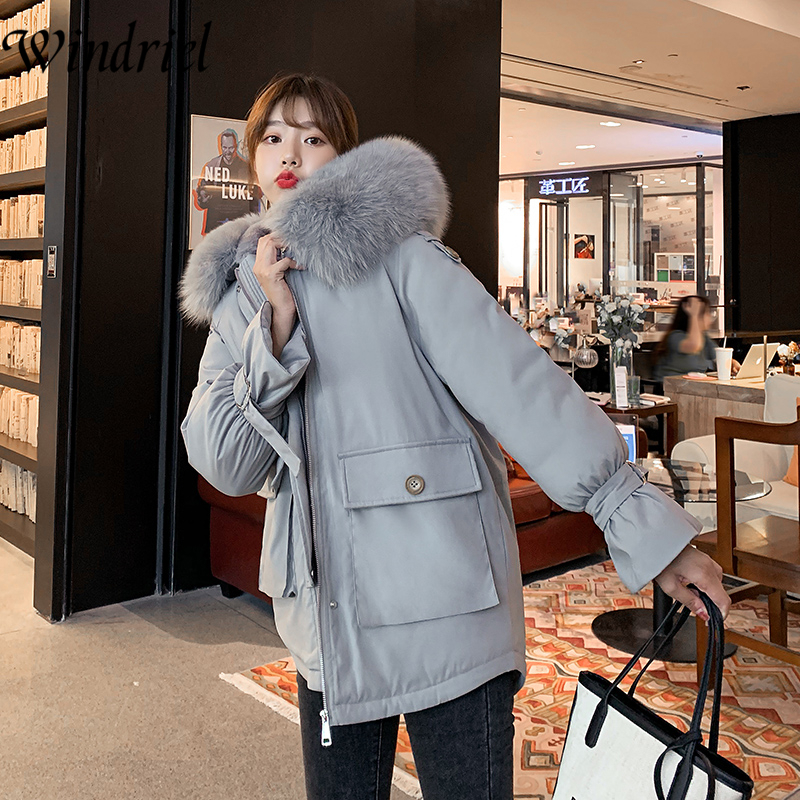 Winter Jacket Women Jackets And Coats Thick Winter Parka Woman Coat Warm Women Fashion Outwear Parkas Fur Lining Windriel 201019