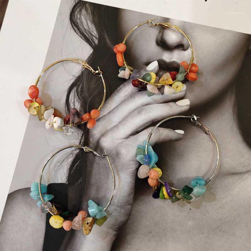 2020 New Colorful Natural Stone Hoop Earrings for Women Holiday Bohemian Round Circle Handmade Statement Bijoux Jewelry Gift1
2020 New Colorful Natural Stone Hoop Earrings for Women Holiday Bohemian Round Circle Handmade Statement Bijoux Jewelry Gift1
