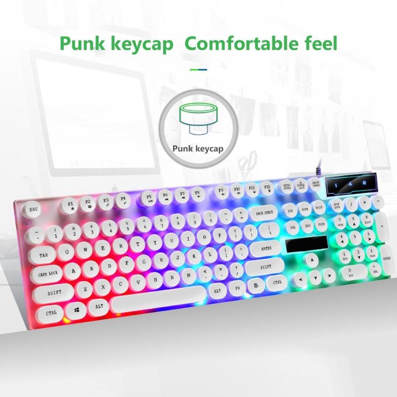 Gaming Keyboard Stylish Wired Gaming Mechanical GTX30/K820 Wired USB 104 Buttons LED Backlit Keyboard for PC Computer
Gaming Keyboard Stylish Wired Gaming Mechanical GTX30/K820 Wired USB 104 Buttons LED Backlit Keyboard for PC Computer