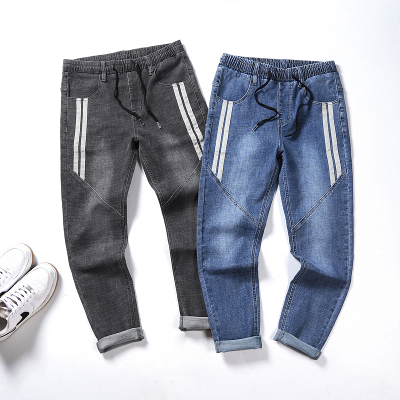 Plus Size 7XL 8XL 9XL 10XL Men's Harem Jeans Autumn New Fashion Casual Elastic Waist Denim Pants Streetwear Trousers Male 201223