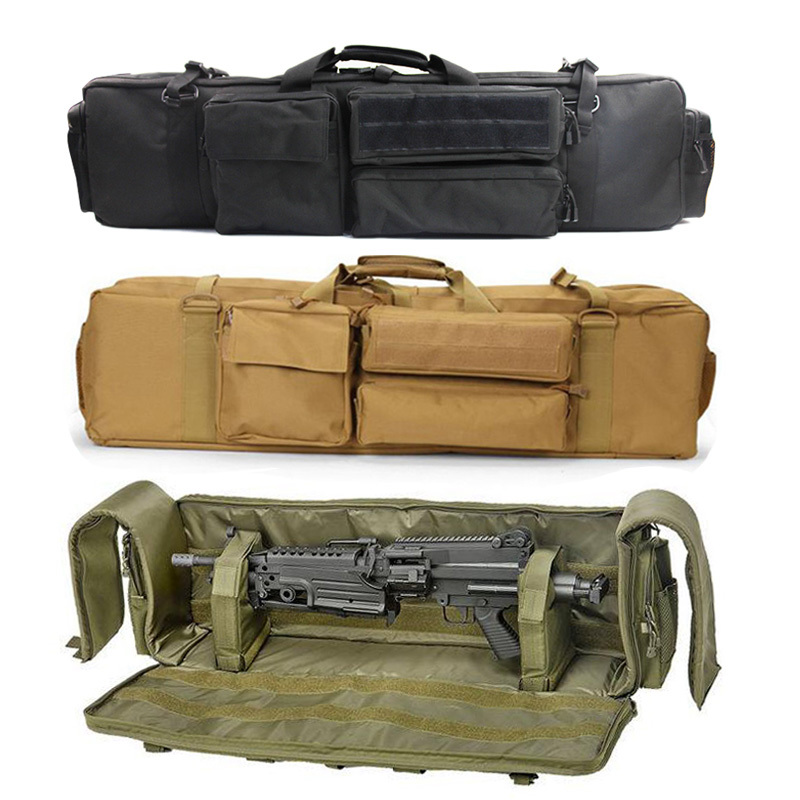Military Airsoft Gun Bag Case Double Rifle Backpack for M249 M16 AR15 Rifle Bag Hunting Carbine Gun Carrying Protection Bag 201022
Military Airsoft Gun Bag Case Double Rifle Backpack for M249 M16 AR15 Rifle Bag Hunting Carbine Gun Carrying Protection Bag 201022