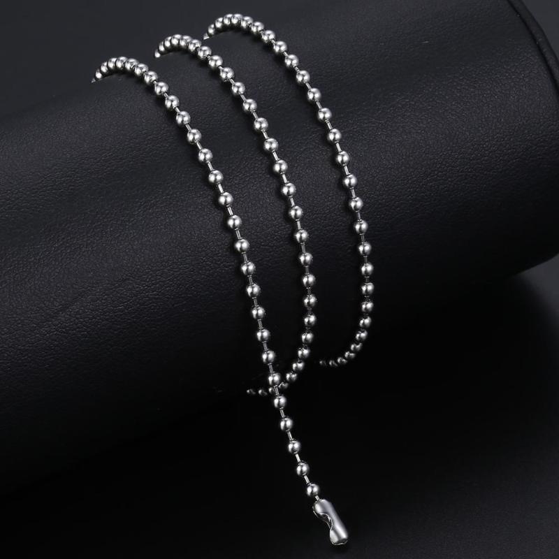 Gold Silver Color Ball Bead Chain Necklace For Women Men 2 3 mm Stainless Steel Necklace Link 18-24inch Wholesale Jewelry LKN00
Gold Silver Color Ball Bead Chain Necklace For Women Men 2 3 mm Stainless Steel Necklace Link 18-24inch Wholesale Jewelry LKN00