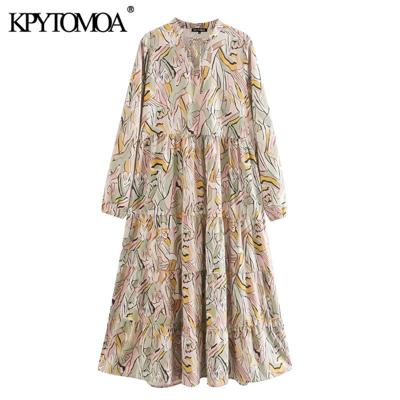 KPYTOMOA Women 2020 Chic Fashion Printed Pleated Midi Dress Vintage Tied O Neck Long Sleeve Female Dresses Vestidos Mujer, As picture
KPYTOMOA Women 2020 Chic Fashion Printed Pleated Midi Dress Vintage Tied O Neck Long Sleeve Female Dresses Vestidos Mujer, As picture