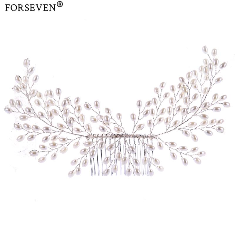 New Handmade Pearl Wedding Hair Comb For Women Silver Color tiara Hair Accessories Party Flower Bride Wedding Jewelry FS114
New Handmade Pearl Wedding Hair Comb For Women Silver Color tiara Hair Accessories Party Flower Bride Wedding Jewelry FS114