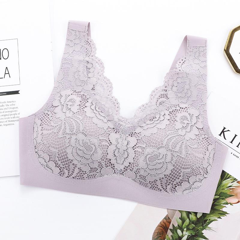 Sanderala Women Sexy Lace Bra Soft Plus Size Full Cup Wireless Comfortable Female Everyday Underwear Padded Lingerie Push Up, Black
Sanderala Women Sexy Lace Bra Soft Plus Size Full Cup Wireless Comfortable Female Everyday Underwear Padded Lingerie Push Up, Black