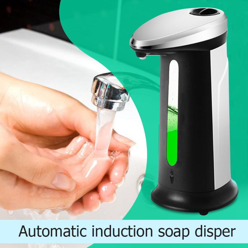 Touchless Hand Washing Sanitizer Container 400ml Automatic Liquid Soap Dispenser for Kitchen Bathroom Accessories Set
Touchless Hand Washing Sanitizer Container 400ml Automatic Liquid Soap Dispenser for Kitchen Bathroom Accessories Set