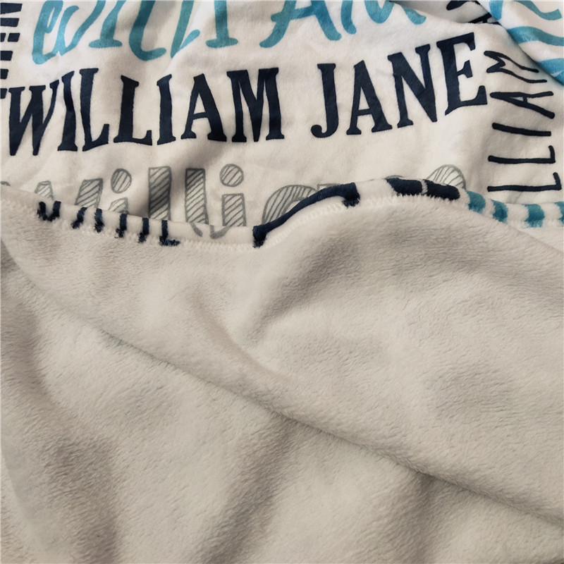 Swaddling For Blankets Newborn Name Personalized Fleece Bedding Infant Crib Blanket Swaddle Baby Gift 201022