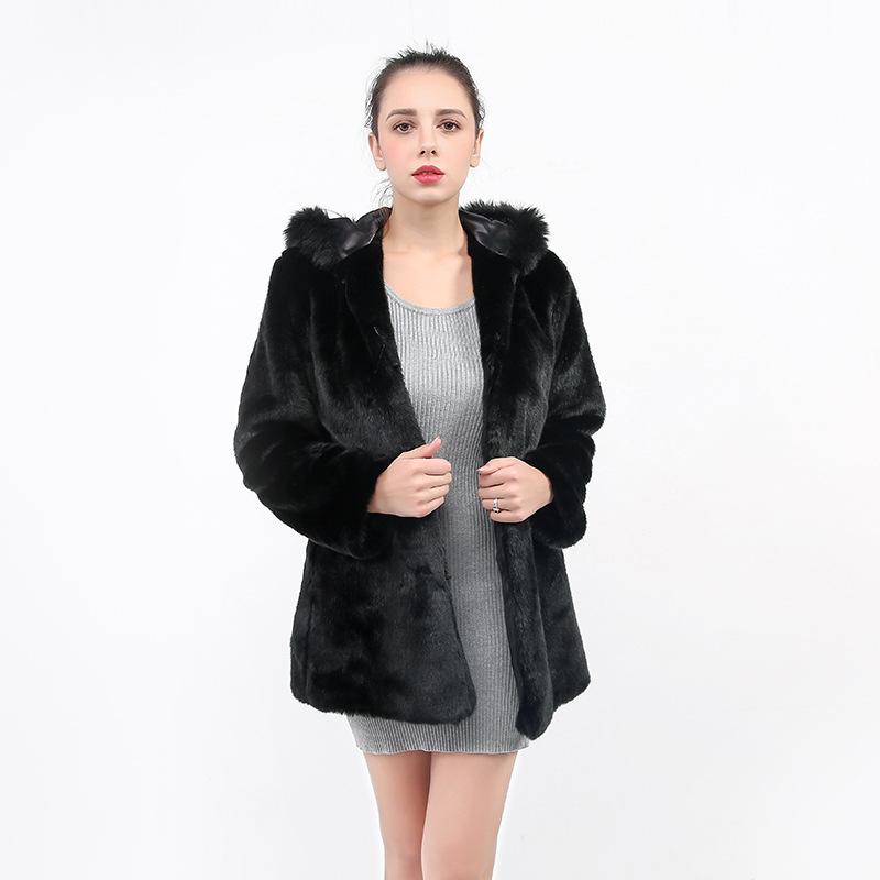 Winter Women' New Hooded Faux Fur Coat Jacket Thick Warm Coat Women' Fluffy Fur Jacket Pure Black Large Size -xxl
Winter Women' New Hooded Faux Fur Coat Jacket Thick Warm Coat Women' Fluffy Fur Jacket Pure Black Large Size -xxl