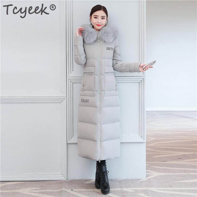 Tcyeek Fashion Winter Down Jacket Women Fur Collar Slim Down Coat Female Long Parka Ladies Elegant Outwear Hood Hiver 202011, Black
Tcyeek Fashion Winter Down Jacket Women Fur Collar Slim Down Coat Female Long Parka Ladies Elegant Outwear Hood Hiver 202011, Black