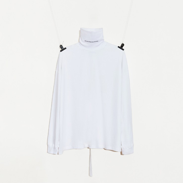 Fashion-Mens Long Sleeve Tshirt G-Dragon Style Peaceminusone Turtle neck long sleeve Long Sleeve Shirt Black and white Top shirt