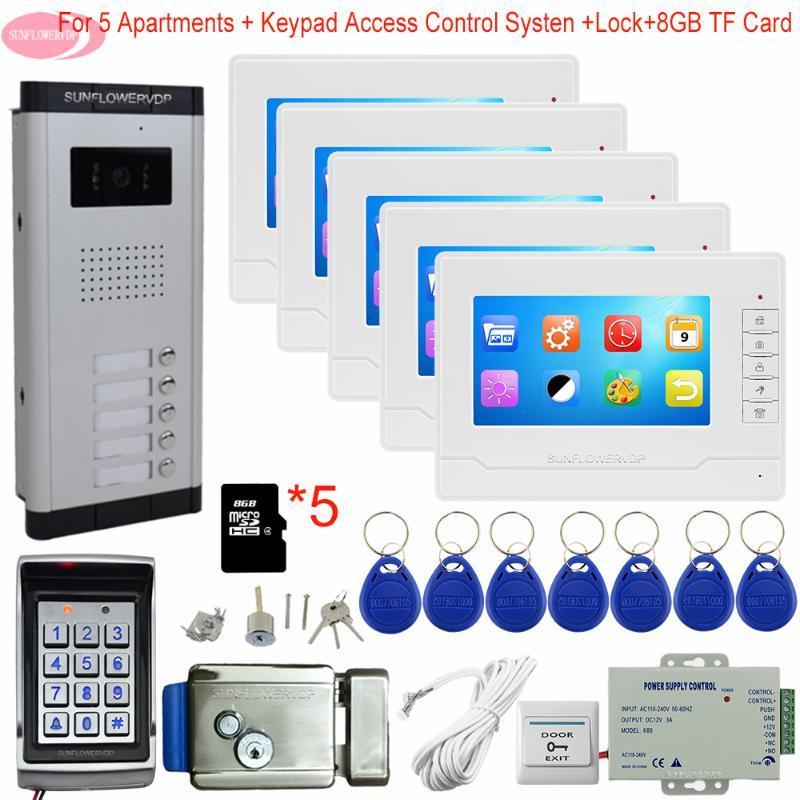 7" Video Intercom With Recording + 8GB TF Card Video Intercom For a Private House Entry Keypad Access Control + Lock1
7" Video Intercom With Recording + 8GB TF Card Video Intercom For a Private House Entry Keypad Access Control + Lock1
