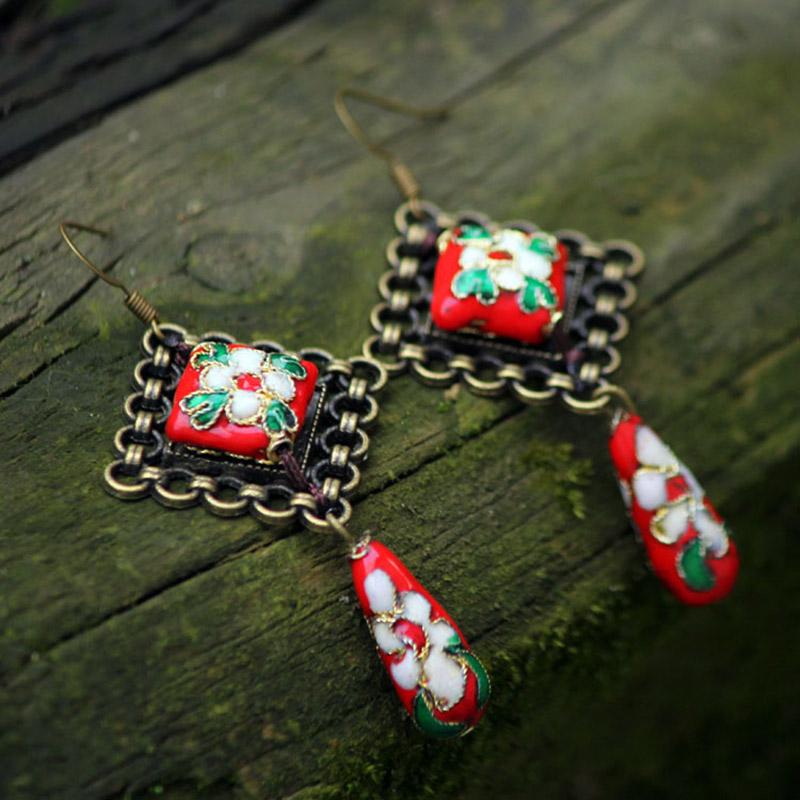 Dangle & Chandelier Nipal Handmade Vintage Original Design Cloisonne Beads Earrings , Ethnic Jewelry Archaic Chinese Rhyme
Dangle & Chandelier Nipal Handmade Vintage Original Design Cloisonne Beads Earrings , Ethnic Jewelry Archaic Chinese Rhyme