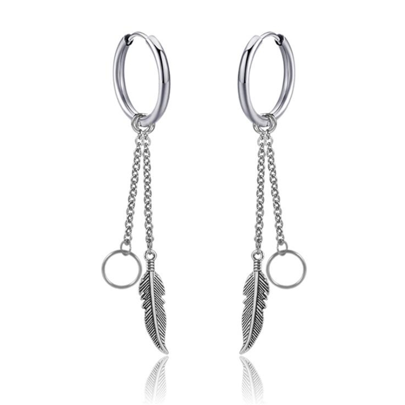 New Punk Hip Hop Leaves Chain Earrings For Men & Women Personality Circle Ear Clip Fake Non Piercings Fashion Jewelry Gift
New Punk Hip Hop Leaves Chain Earrings For Men & Women Personality Circle Ear Clip Fake Non Piercings Fashion Jewelry Gift