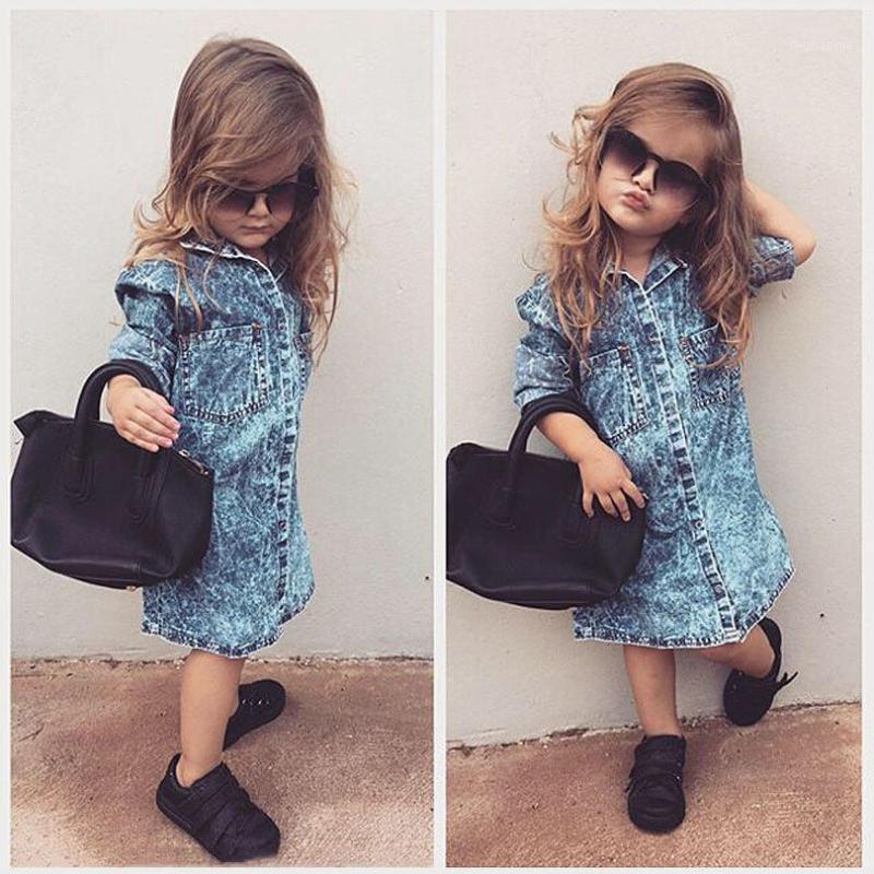 1-6T Infant Kid Baby Girl Clothing Casual Party Pageant Princess Denim Dress fashion t shirt dress elegant Autumn cute Clothing1, As pic
1-6T Infant Kid Baby Girl Clothing Casual Party Pageant Princess Denim Dress fashion t shirt dress elegant Autumn cute Clothing1, As pic